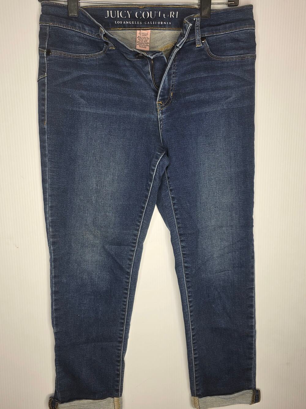 Juicy Couture Los Angeles Size 8 Dark Wash Slim Fit Jeans Y2k